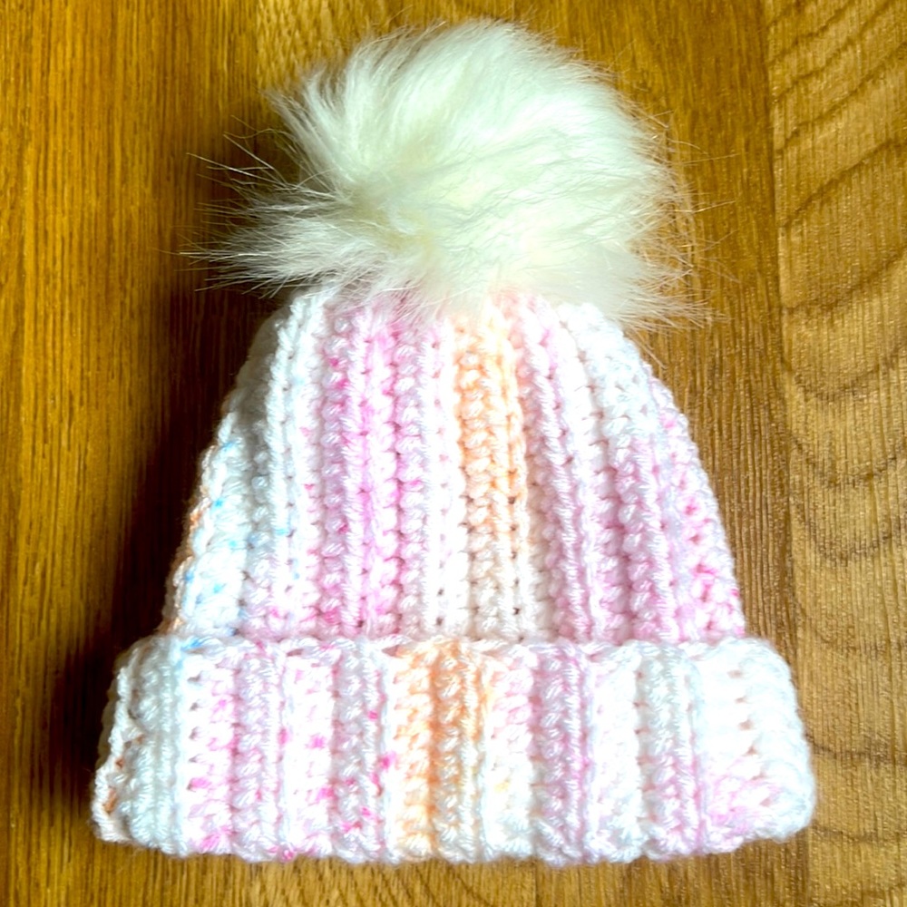 Newborn winter hat handmade crochet